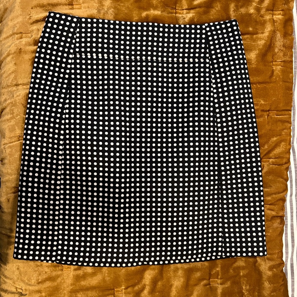 Polka dot pencil skirt